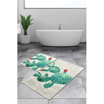 Set covorase de baie, L'essentiel Maison, Green Djt, Multicolor