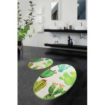 Set covorase de baie, L'essentiel Maison, Kaktüs Djt, Multicolor