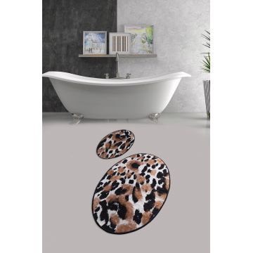 Set covorase de baie, L'essentiel Maison, Leopard Djt, Multicolor