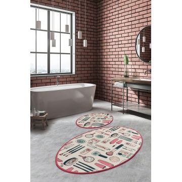Set covorase de baie, L'essentiel Maison, Make Up Djt, Multicolor