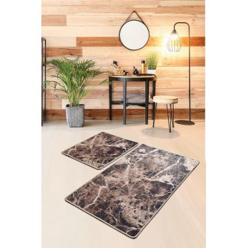 Set covorase de baie, L'essentiel Maison, Mozaik, Multicolor