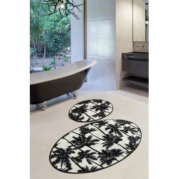 Set covorase de baie, L'essentiel Maison, Palm Djt, Multicolor