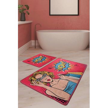Set covorase de baie, L'essentiel Maison, Pop Art, Multicolor