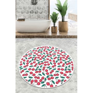 Covoras de baie, L'essentiel Maison, Ciliegia Circle Djt 100, Multicolor