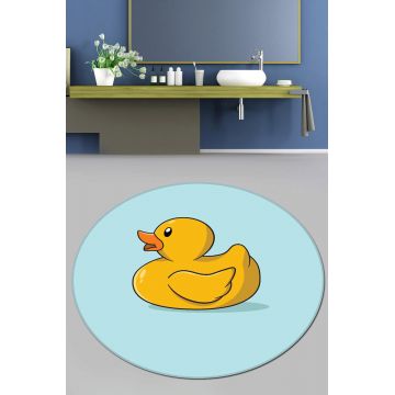 Covoras de baie, Chilai Home, Canard Djt (100 cm), Poliester, Multicolor