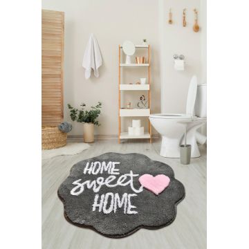 Covoras de baie, Chilai, Home Sweet Home, Acril, Multicolor