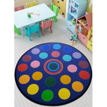 Covor, Circles, Poliamida, Multicolor Covor, Circles, Poliamida, Multicolor