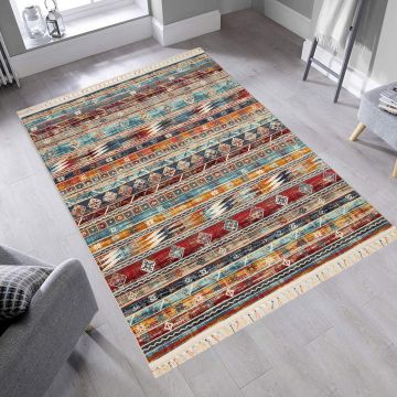 Covor de hol, Pr 03 Multy , 80x150 cm, Polipropilena, Multicolor