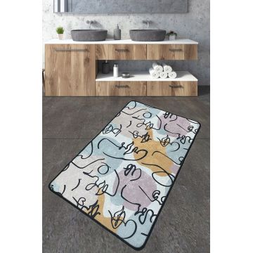 Covoras de baie, L'essentiel Maison, Centum, Poliester, Multicolor