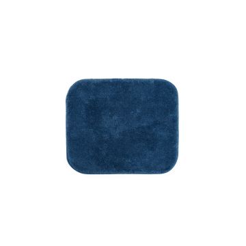Covoras de baie, Confetti, Atlanta, 50x57 cm, Poliamida, Albastru inchis