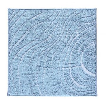 Covoras de baie, Confetti, Lumber, 50x57 cm, Poliamida, Albastru