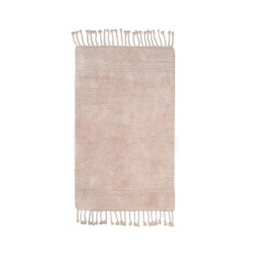Covoras de baie, Irya Home, Paloma, 70x110 cm, Bumbac, Roz pudra