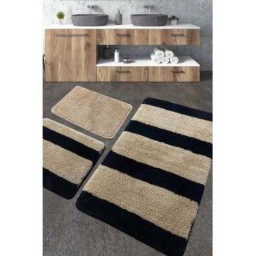 Set covoraș de baie (3 bucăți), Chilai, Ontale, Acril, Multicolor