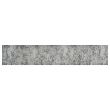 vidaXL Covor de bucătărie lavabil Beton, 60x300 cm, catifea