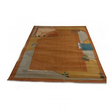 Covor Gobi 10125/5000 Rust maro dreptunghiular 60 x 105 cm ieftin