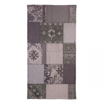 Covoras verde textil pentru baie Baltimora 90 cm x 60 cm - Decorer
