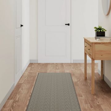vidaXL Covor traversă cu aspect sisal, argintiu, 50x150 cm
