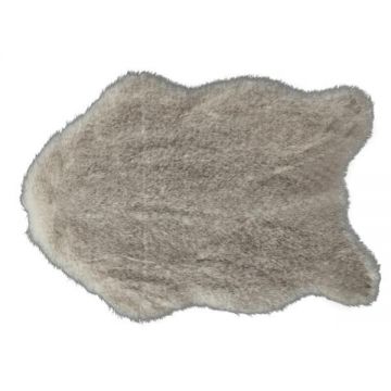 Covor blana artificiala bej Malone 60x90 cm