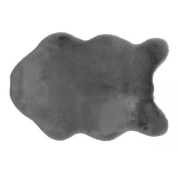 Covor blana artificiala gri Rabit 60x90 cm