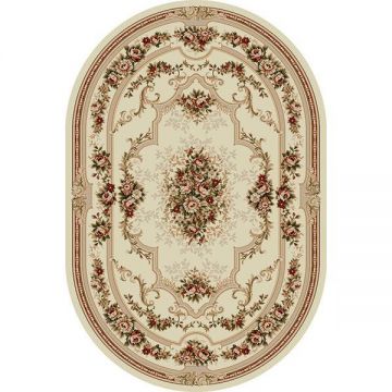 Covor Clasic, Lotos 574, Crem / Bej, Oval, 120x170 cm, 1800 gr/mp