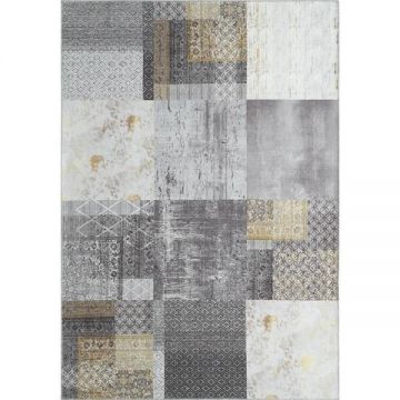 Covor Dinarsu,Edessa 1300 Grey Gold 160 x 230cm, densitate covor 1.60 KG/m², grosime covor 7 mm