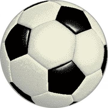 Covor Kolibri, Rotund, Minge Fotbal UEFA , 67x67 cm, 2300 gr/mp