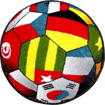 Covor Kolibri, Rotund, Minge, UEFA , 67x67 cm, 2300 gr/mp