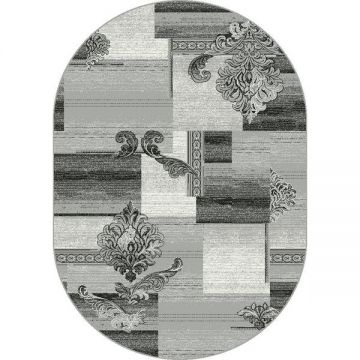Covor Modern, Cappuccino 16009-90, Gri, 80x150 cm, 1700 gr/mp