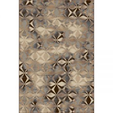 Covor Modern, Daffi 13038, Bej/Maro/Gri, 60x110 cm, 1700 gr/mp