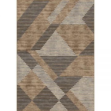 Covor Modern, Daffi 13126, Bej/Maro/Gri/Crem, 60x110 cm, 1700 gr/mp