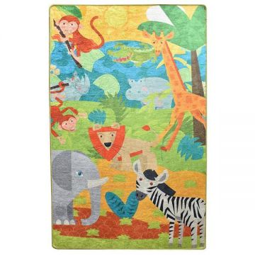 Covor pentru copii Animals, Multicolor, 100x160cm
