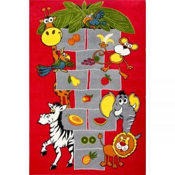Covor Pentru Copii, Kolibri Sotron 11120, Rosu, 120x170 cm, 2300 gr/mp