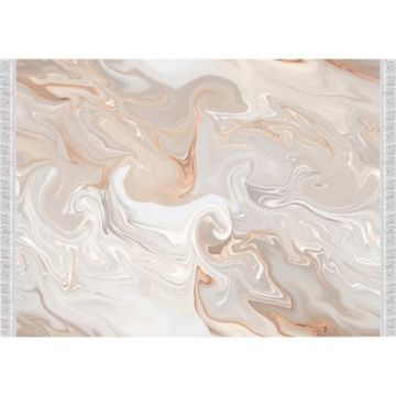 Covor textil bej crem alb Renox 120x180 cm