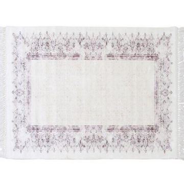 Covor textil crem maro Linon 80x150 cm