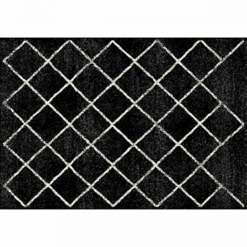 Covor textil negru Mates 57x90 cm