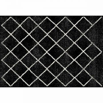 Covor textil negru Mates 67x120 cm