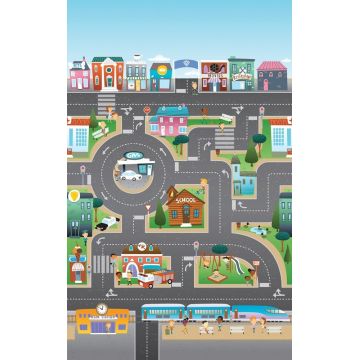 Covoras de joaca cu doua fete pentru copii City Ocean Covoras de joaca cu doua fete pentru copii City Ocean