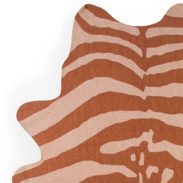 Covor bumbac 145x160 cm Zebra nude Childhome