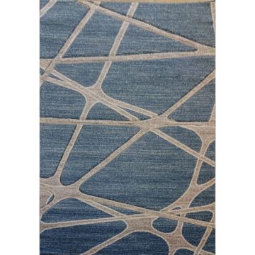 Covor modern Canyon 8430, polipropilena, navy albastru , 160 x 230 cm