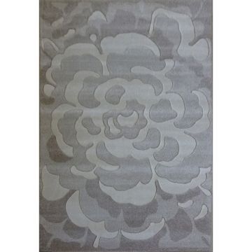 Covor modern Soho, polipropilena, model floral bej, 200 x 290 cm