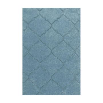 Covor modern Tarkett Vegas Home C5KKK, polipropilena, model geometric, albastru, 160 x 230 cm