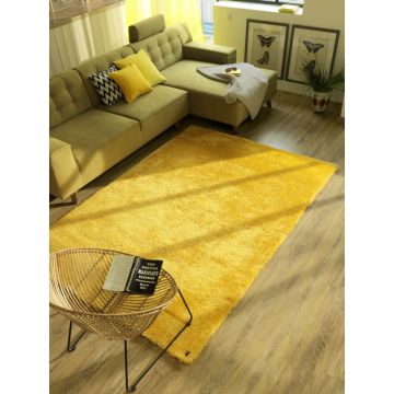 Covor Shaggy Soft galben 140x200