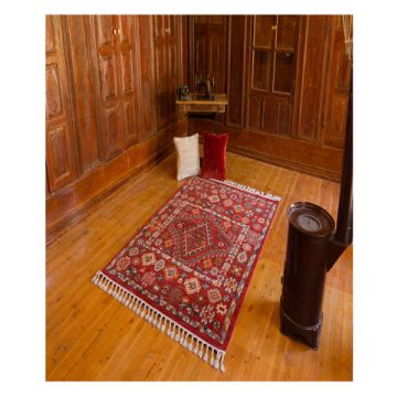 Covor, 80014A , 200x290 cm, Poliester, Rosu claret