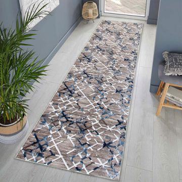 Covor de hol, 1025, 100x200 cm, Poliester, Nurca / albastru Covor de hol, 1025, 100x200 cm, Poliester, Nurca / albastru