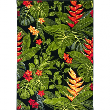 Covor Kolibri 11428-180, 100% polipropilena friese, model tropical, 160 x 230 cm