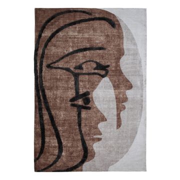Covor maro din lână 170x240 cm Roden – WOOOD Covor maro din lână 170x240 cm Roden – WOOOD