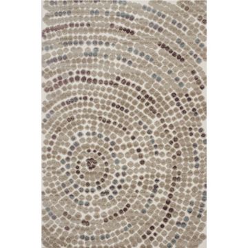 Covor modern Boho L 04VBV 1K, polipropilena+poliester, model abstract multicolor, 80 x 150 cm