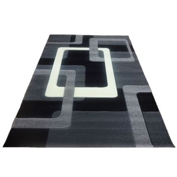 Covor modern Carvino 1293, polipropilena heat set, gri, 200 x 290 cm
