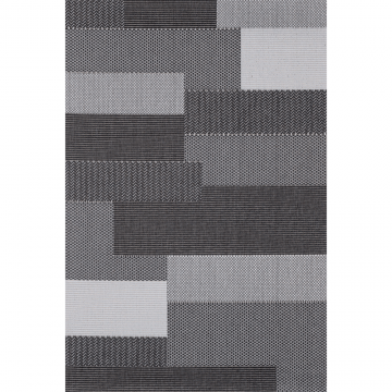 Covor modern Sintelon Adria 31MSM, polipropilena, model sisal negru-gri, 120 x 170 cm ieftin