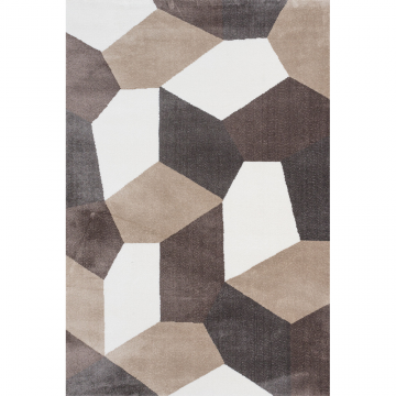 Covor modern Sintelon Creative 16GWG, poliester, model geometric, 80 x 150 cm